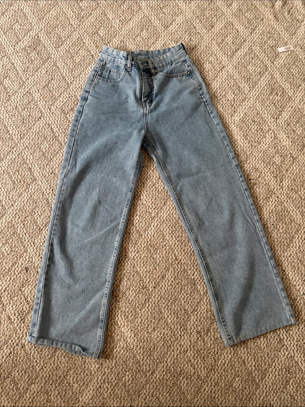 Classic High-Rise Wide Leg Light Blue Jeans